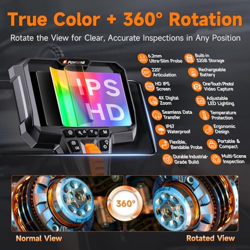 Borescope Inspection Camera with Screen