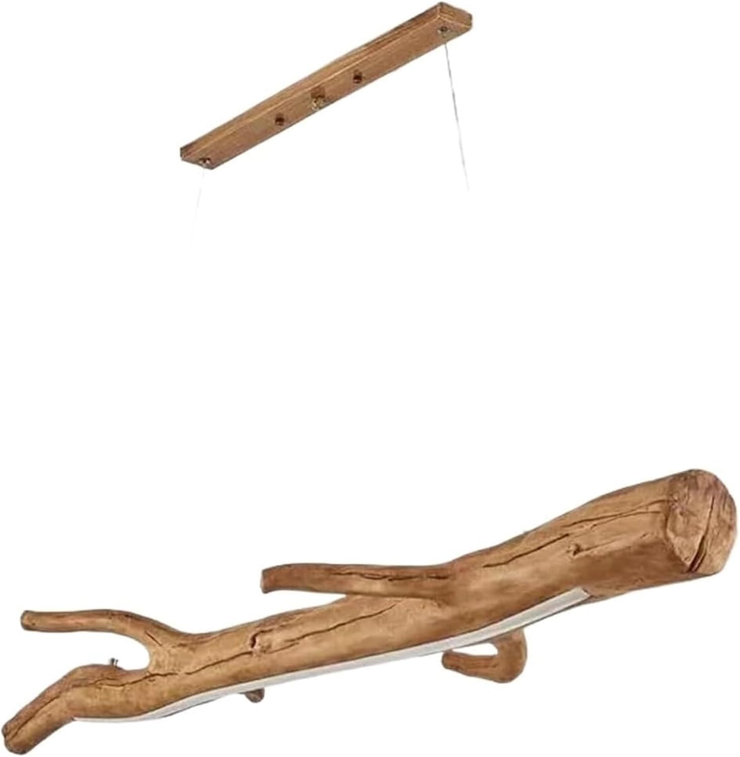 Vintage Branches Light–Led Wood Hanging Light – Clear Modern Farmhouse Ceiling Lamp for Ckitchen Island(Clear,120Cm)/Wood/120Cm