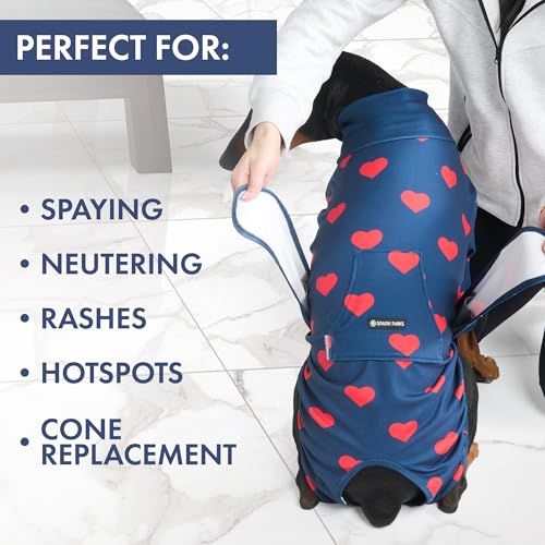 Image of Spark Paws Dog Recovery Suit - Surgical Onesie After Surgery, Male & Female
