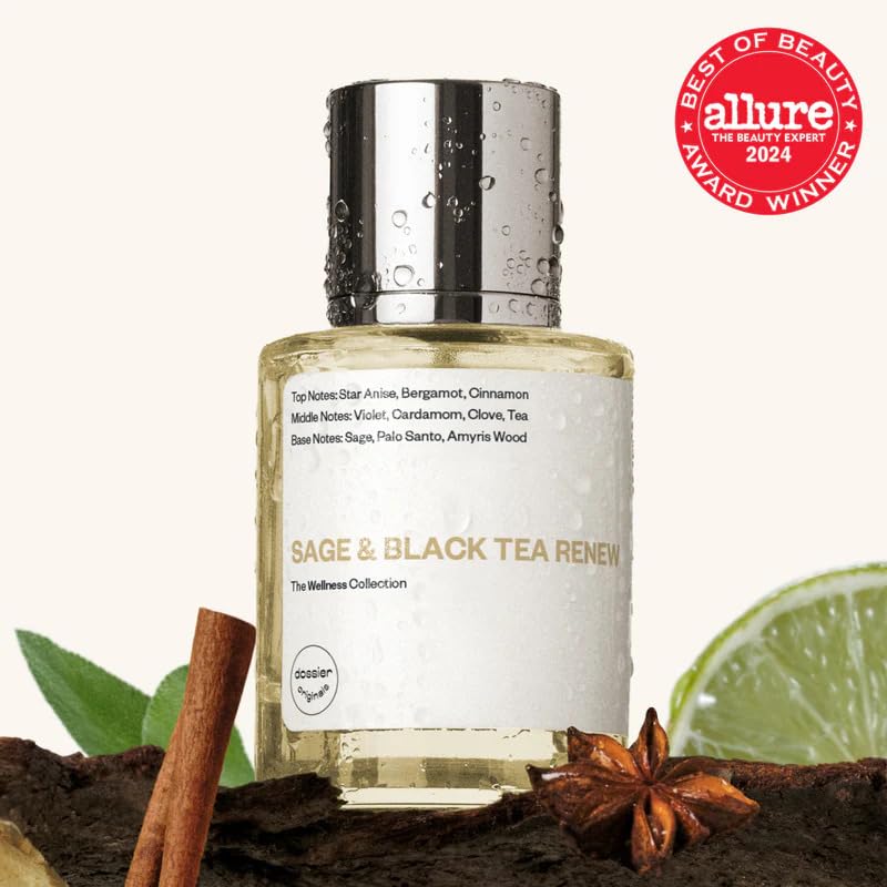 Dossier Original Eau de Parfum - Sage & Black Tea Renew - Unisex - Allure Best of Beauty Award Winner - 50 ML Long-lasting Perfume Crafted in France - Image 2