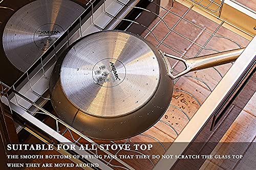 Msmk Small Frying Pan, 8-Inch Nonstick Durable Egg Omelet Skillet With Stay-Cool Handle, Limestone Non Stick Coating From Gre, 4Mm Stainless Steel Base Induction, Oven Safe, Dishwasher Safe #TOP2