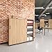 Weber Büro Szafa z drzwiami przesuwnymi Choice zamykana 4 OH 160 x 146,5 cm szafka biurowa, wysoka szafka z dębu bursztynowego