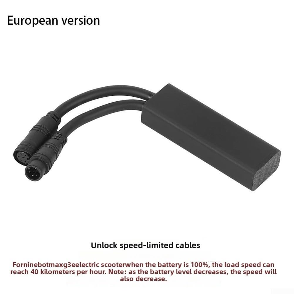 Speed Unlocks Dérestricteur de câble pour trottinette électrique Ninebot Max G3 avec couche de protection en PVC, connecteurs à six broches et transmission de signal améliorée pour application version