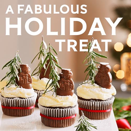 Image of GHIRARDELLI Milk Chocolate Caramel Snowmen, 5.8 oz Bag Premium Holiday Chocolate Candy Individually Wrapped
