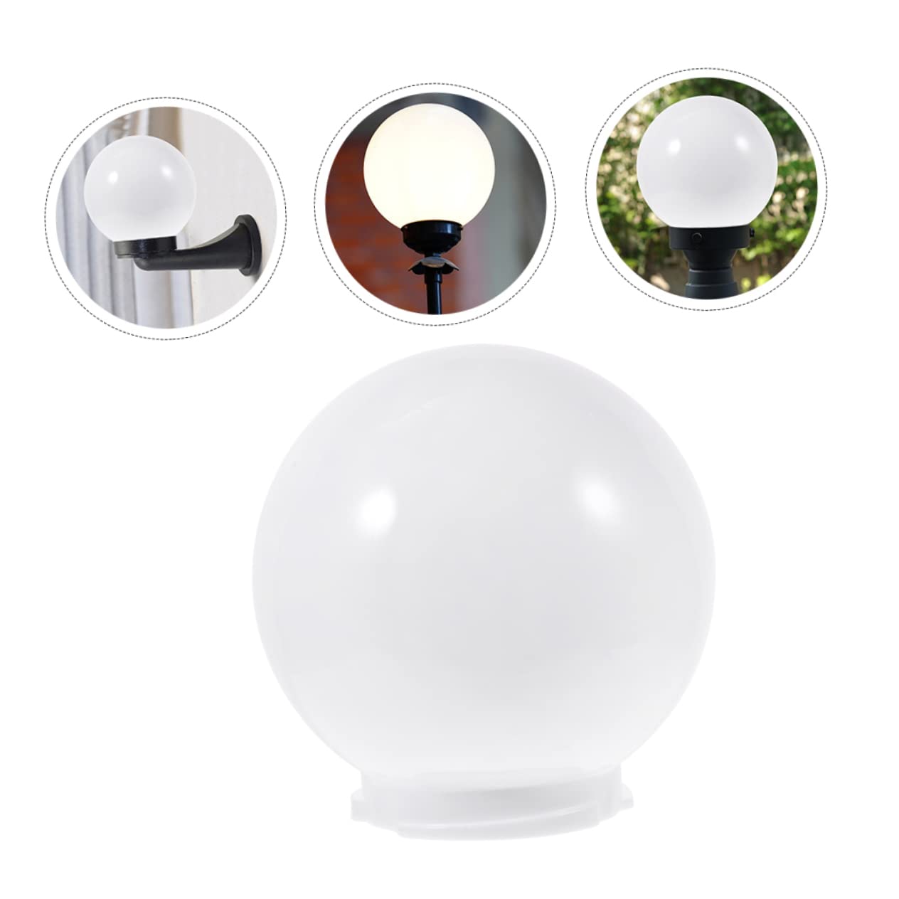 Acryl Lampenschirm Kugel 15cm - Weißer Kugellampenschirm Für Indoor & Outdoor