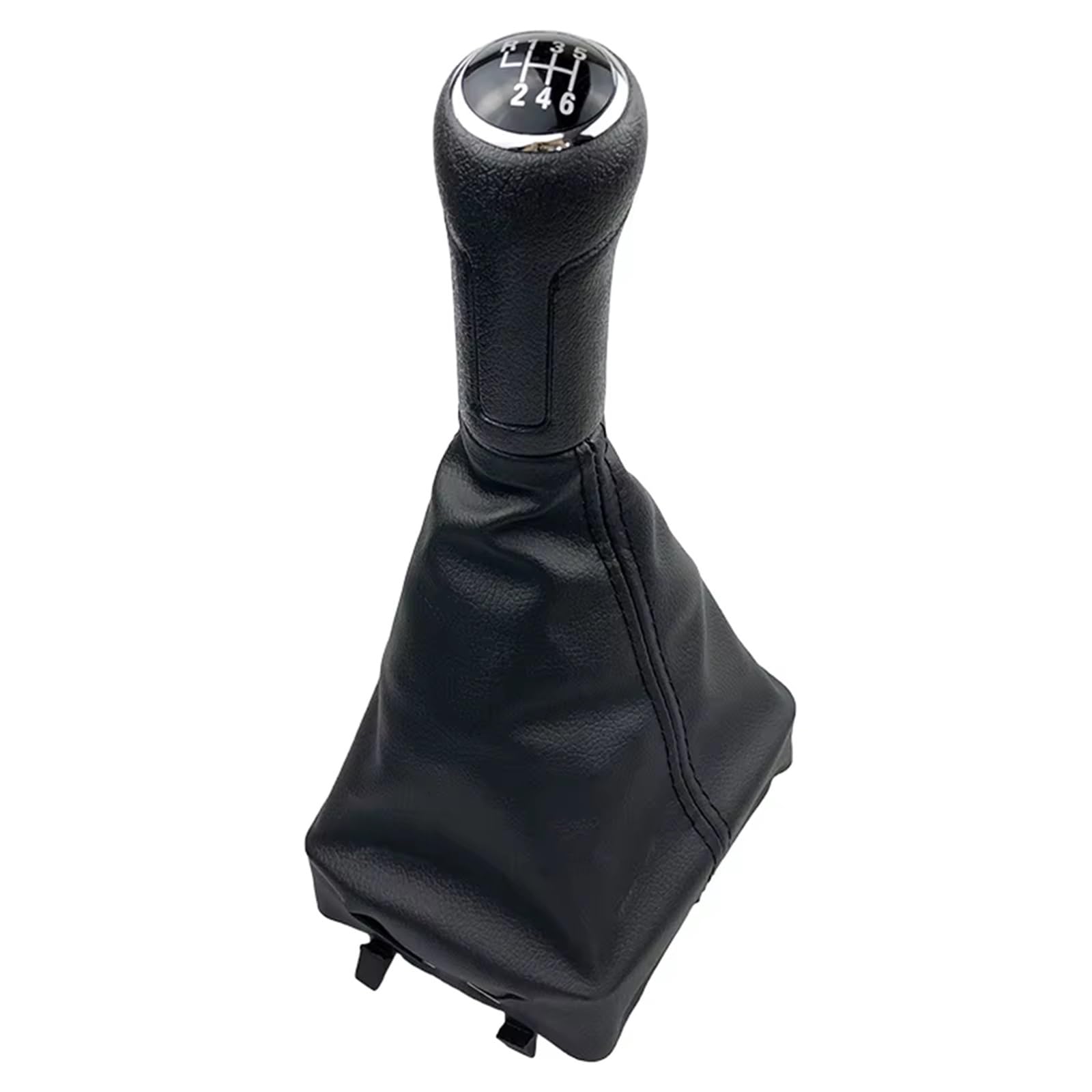PDURMBUAB Gear Shift Knob Manual Leather Gear Shift Knob & Boot Kit for 9N 9N2 2002-2010 5/6 Speed Manual Transmission