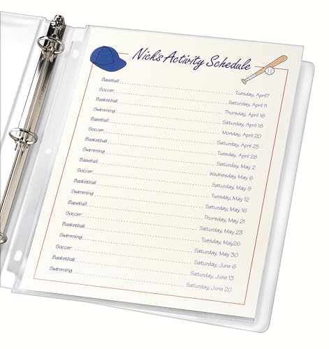 Avery Standard Weight Sheet Protectors, Acid-Free, Archival Safe, Top Loading, Fits 8.5" X 11", 100 Sheets (75535), Clear image 7