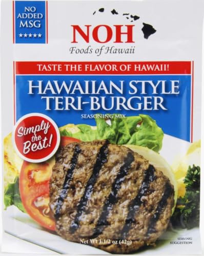 NOH Hawaiian Style Teri-Burger, 1.5-Ounce Packet, (Pack of 12)