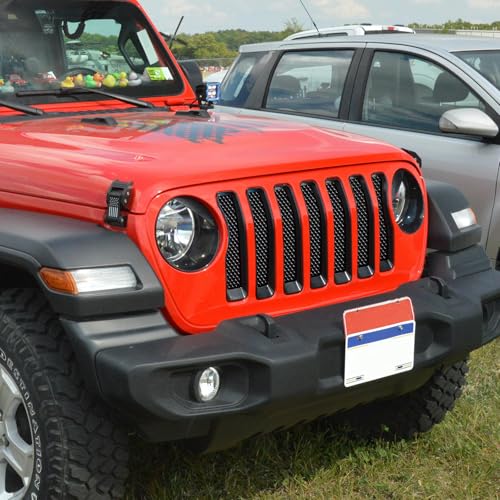 Image of AggAuto Grille Mesh for Jeep Wrangler JK JKU 2007-2018, Round Hole
