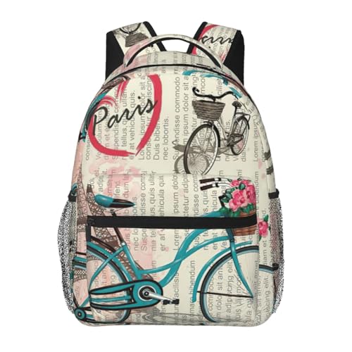 Mochila de senderismo para hombres y mujeres EdWal bolsa de viaje impermeable con motivos de París