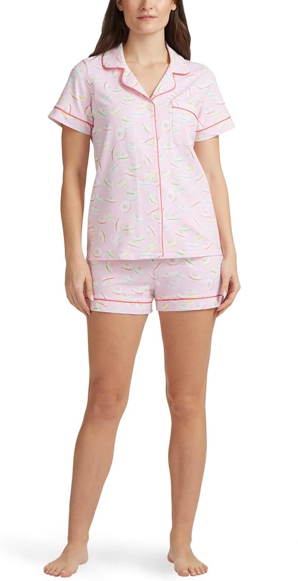 BedHead - Short Sleeve Shorty PJ Set - Funfetti Macarons - Medium