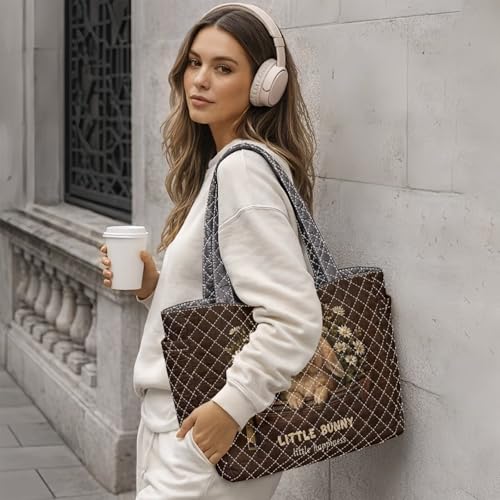 Bolso Tote Satchel para Mujer Lotusorchid con Bolsillos miniatura 5