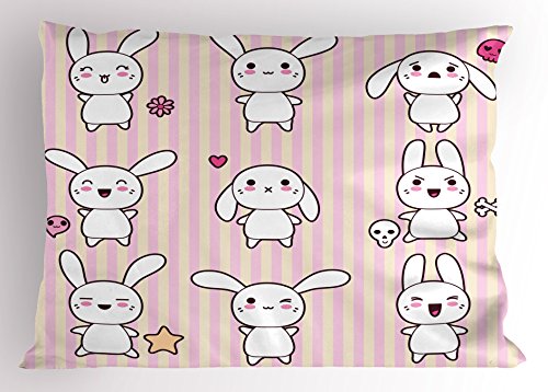 Almohada decorativa de tela con cierre 36x20 pulgadas