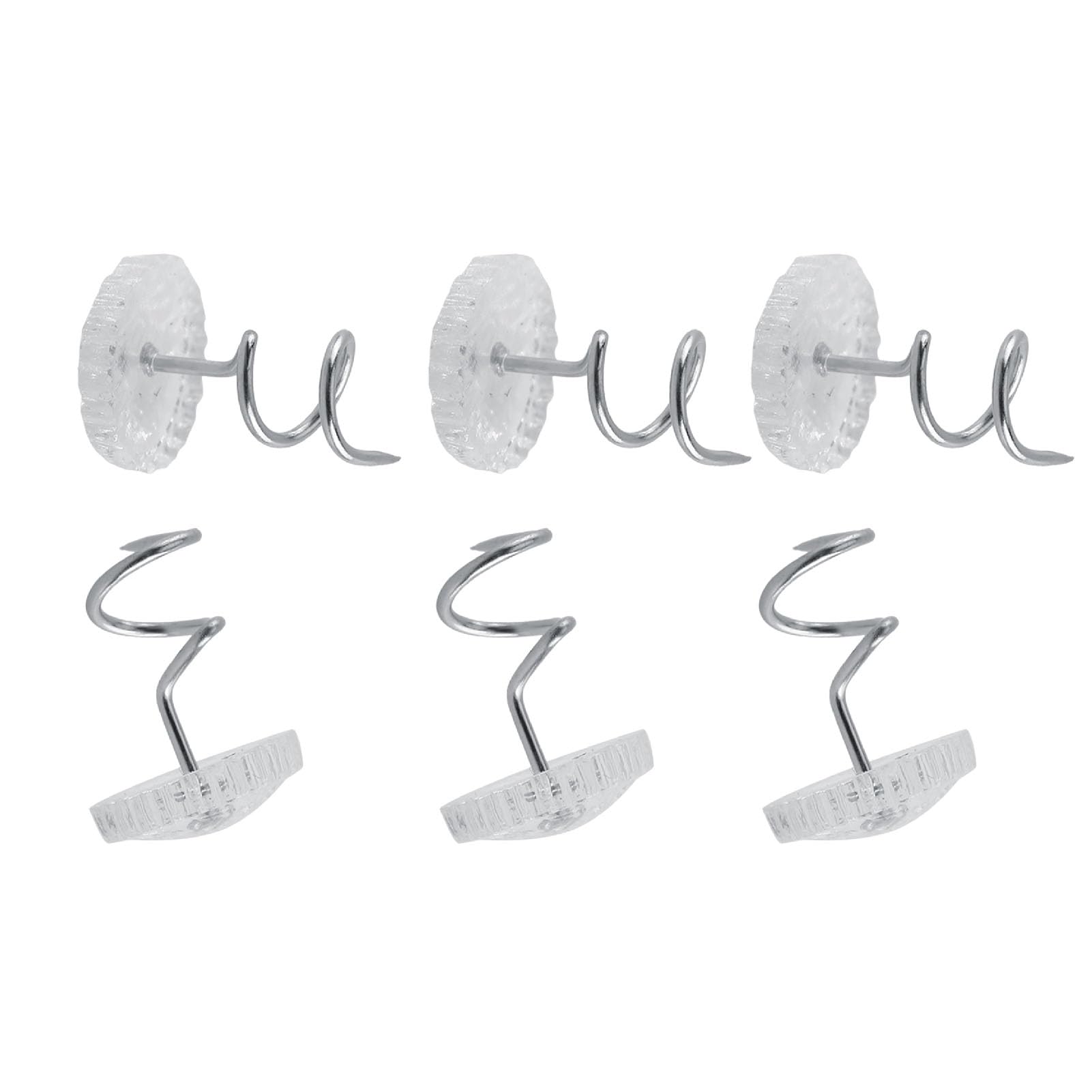 Upholstery Tacks, Twist Pins Headliner Pins Bedskirt Pins Clear Heads Twist Pins Upholstery Twist Pins for Slipcovers and Bedskirts (50Pcs)