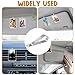 HINGTAI 6Pcs Car Sun Visor Photo Frames, Visor Clips for Cars DIY Sunshade Photo Frame Clip Stainless Steel Material, Not Easy to Damage Strong Hold Accessory for Car, Home & Office