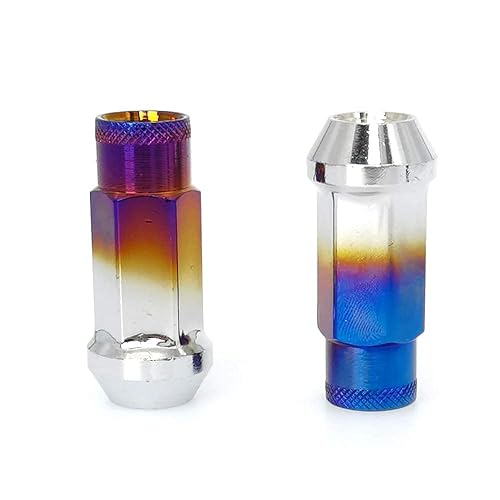 Miniatura 8 de SOROPARTS Tuercas de llanta M12 x 1.5 de extremo abierto, asiento de bellota cónico, tuercas de carreras forjadas, juego de 20 piezas en total 22