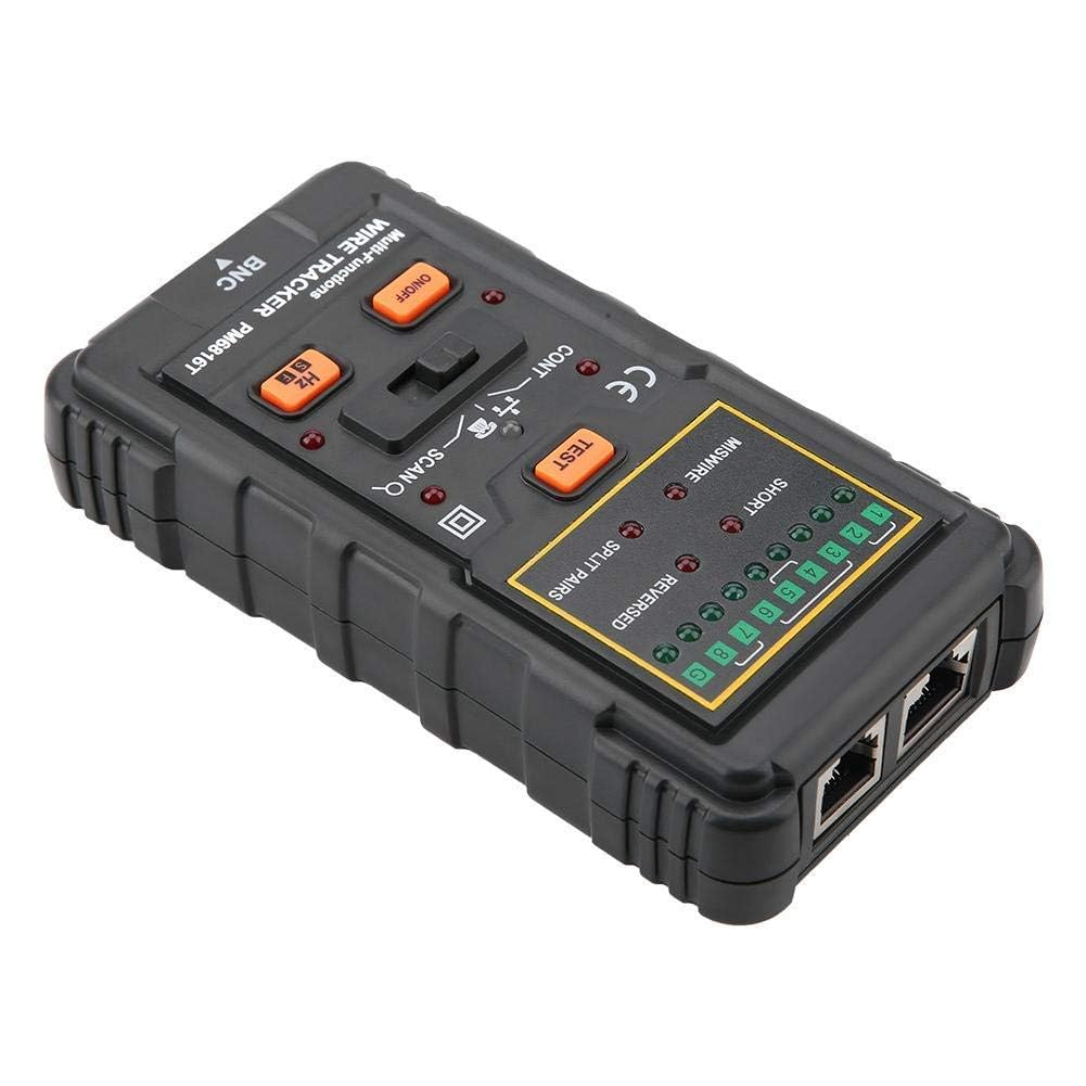 Tester per Cavi, PEAKMETER PM6816 RJ11 RJ45 Line Finder, Emettitore Ricevitore Cavo di Rete Wire Tracker