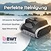 BWT Poolroboter ES Nano | Leichter Poolsauger mit Akku | Intelligente Reinigung von Boden, Wand & Wasserlinie | App-Steuerung | 2,5h Akku Laufzeit | Für Pools bis 48m² | 180µm Filter