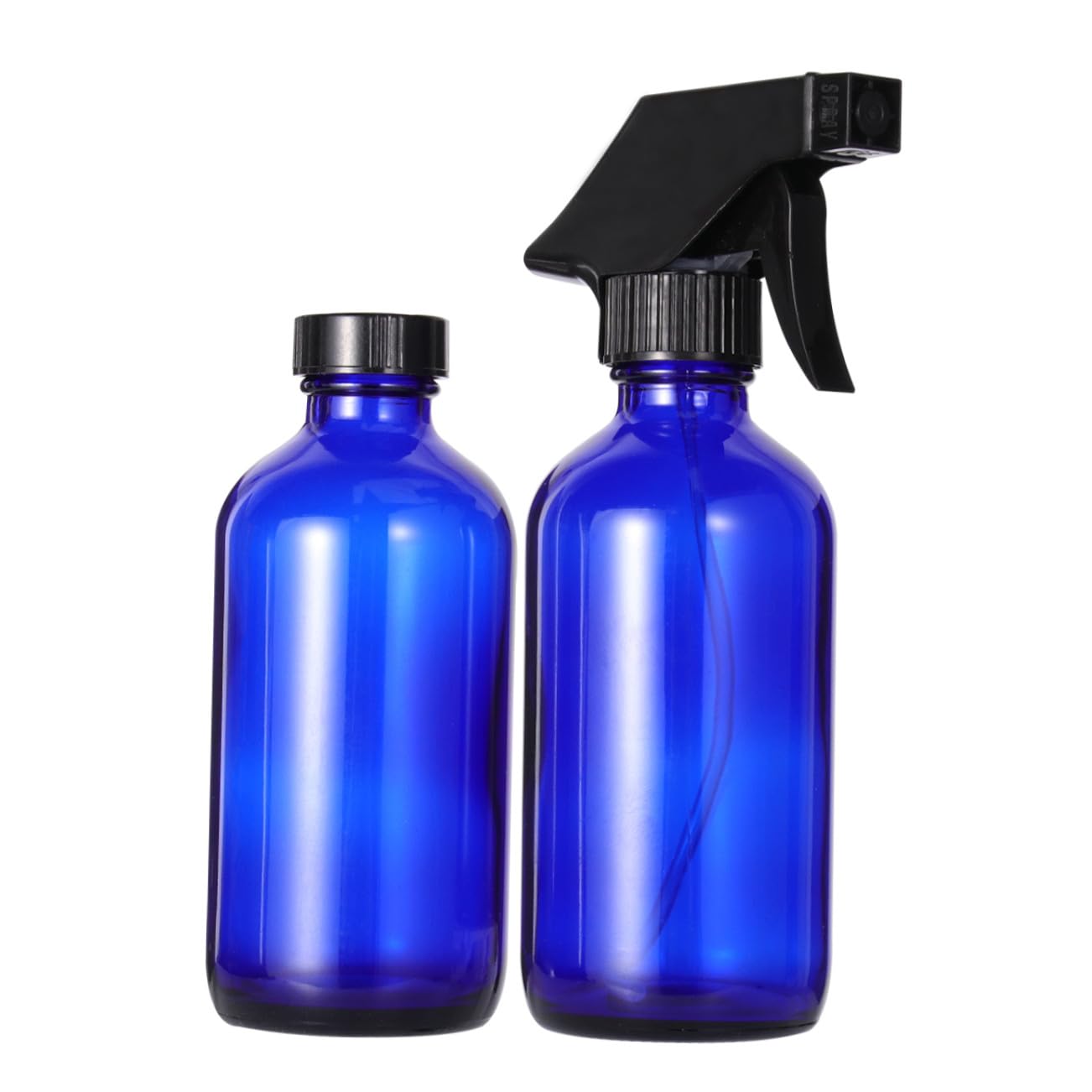 IMIKEYA 4 Stück Glas Sprühflaschen 250ml Nachfüllbare Blauglas Sprühflaschen Kompakt Leicht für Reisen und Make Up Wasser