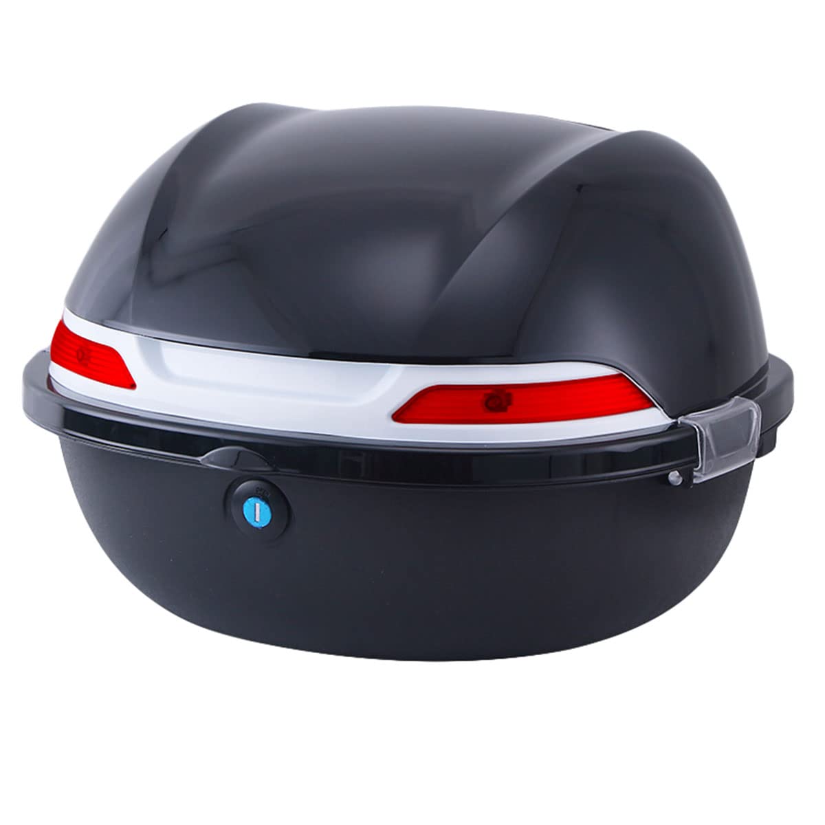 Coffre arrière Universel pour Moto étanche 35L, Coffre arrière Anti-poussière avec réflecteur de Nuit et Dossier, pour Scooter électrique, 39 x 33 x 27 cm,A