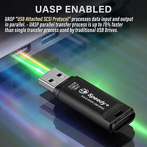 Tridenite External Ssd 250Gb Portable Solid State Usb Drive, Usb 3.2 Gen2 Uasp Superspeed+. Optimal Speeds Up To 600Mb/S Read, 260Mb/S Write - Speedy+ #TOP4