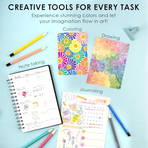 Grabie Löschbare Gelstifte, 36 Farben, löschbare Stifte, lassen Fehler verschwinden, farbige Stifte, zum Zeichnen, Schreiben, Planer, Gelstifte zum Ausmalen