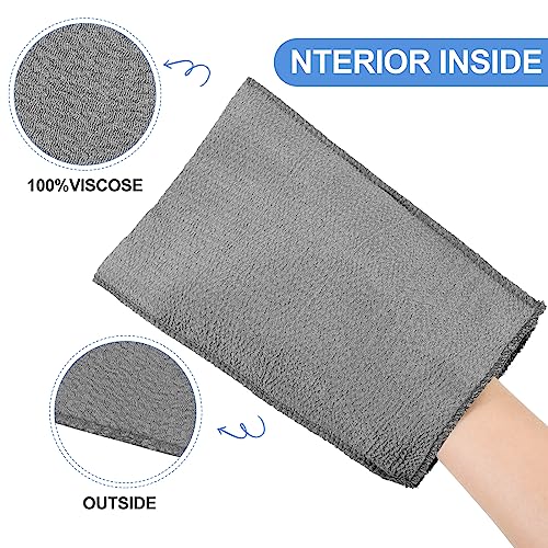 Image of Tatuo 12 Pack Korean Exfoliating Mitts, Italy Towel,9.5 x 5.7 in,3 Colors