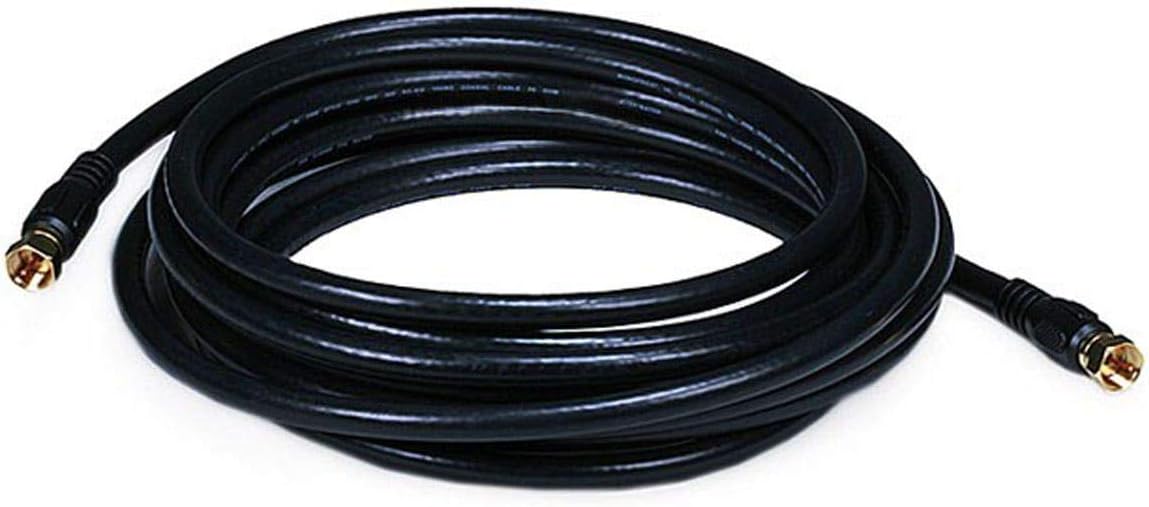 Coaxial Cable,RG-6,15 ft.,Black
