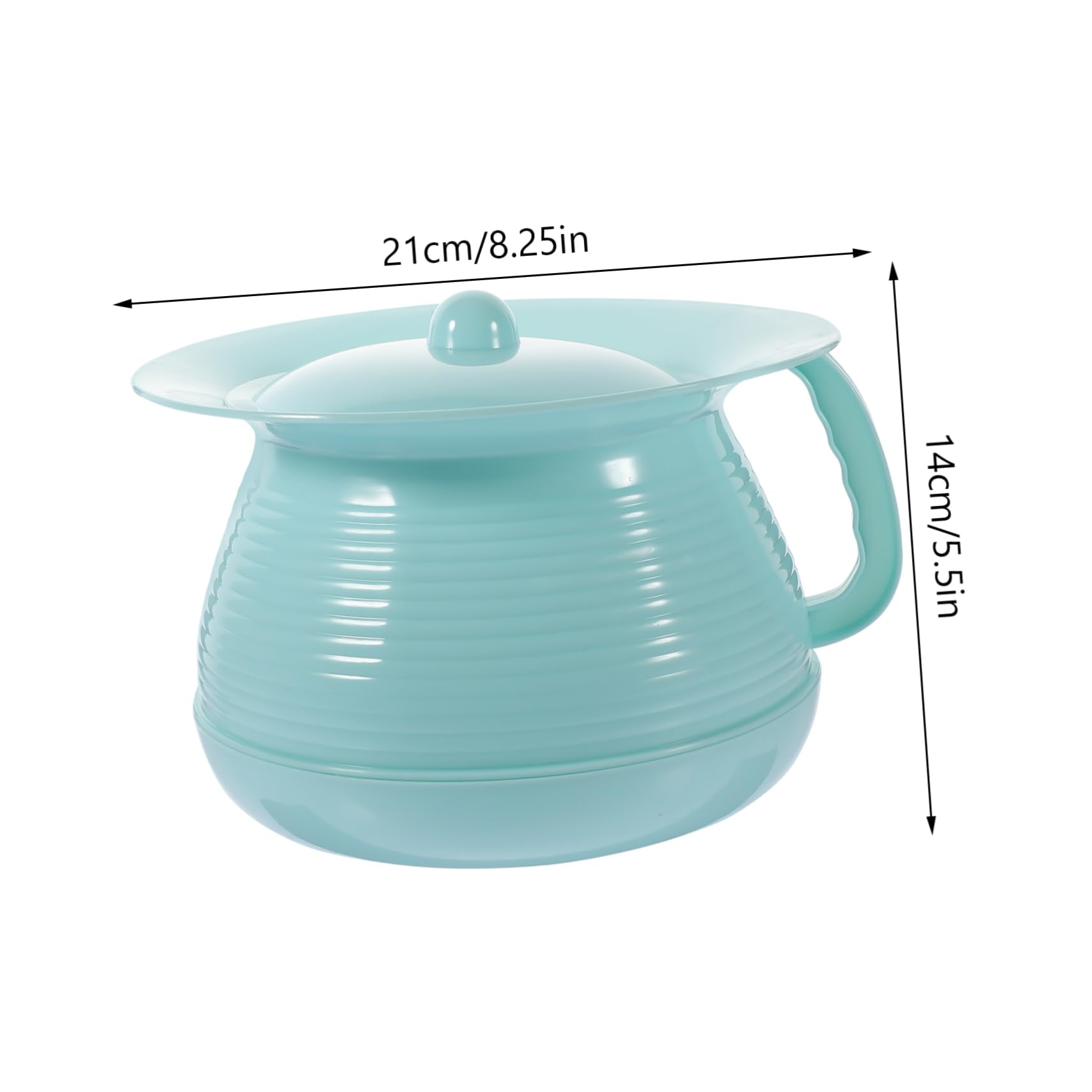 Orinal Portátil para Niños y Adultos con Tapa y Asa de Plástico