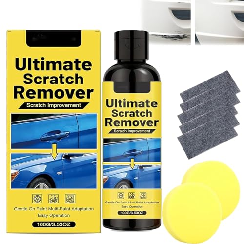 Scratch Remover Car Scratch Remover Kit with Cloth Quick Repair Deep Scratches & Restore Shine in 60 Seconds for All Car Types (1Pcs)