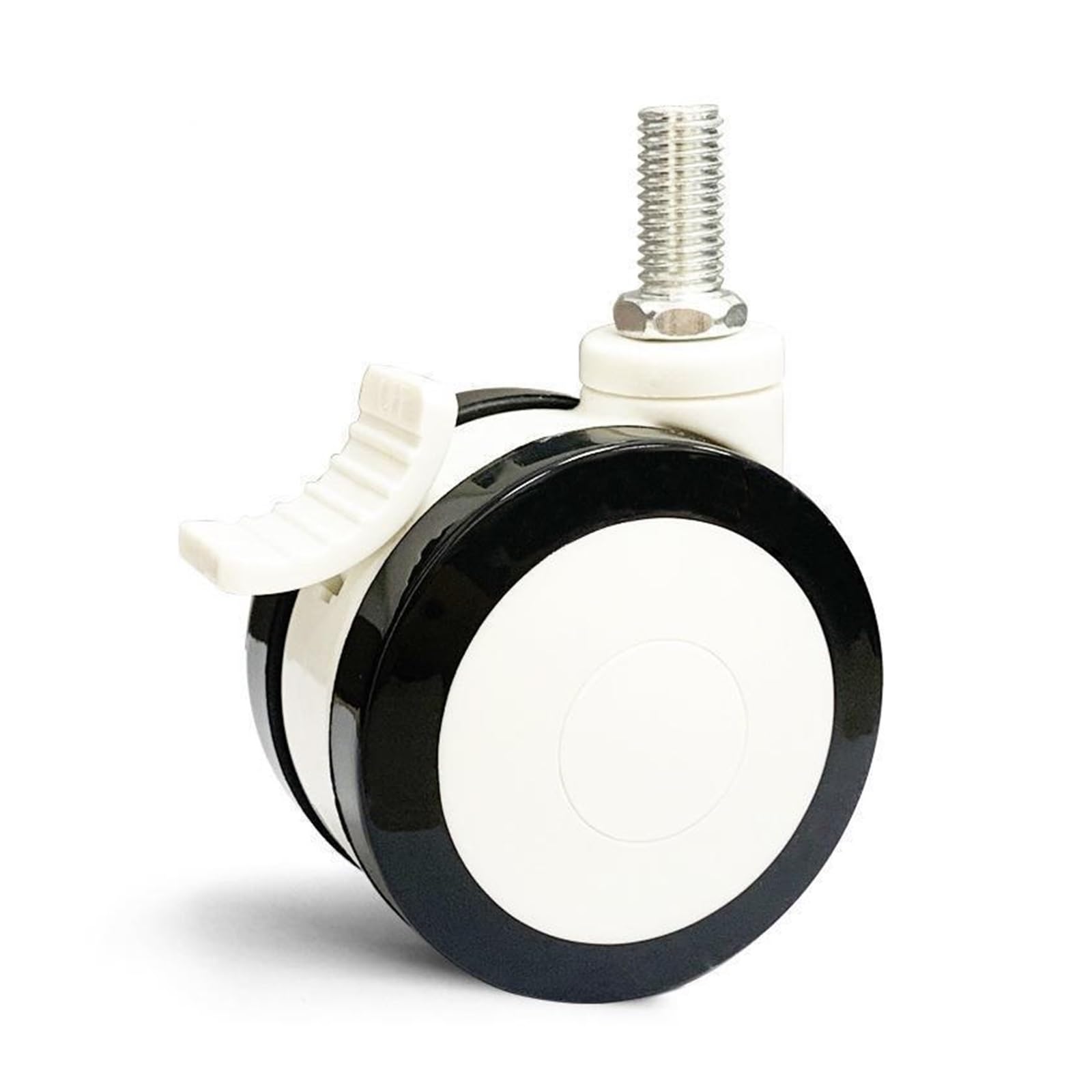 MXXDMOPD 4 Pieces/lot 3-inch Instrument Beauty casters/PU Silent casters/Trolley Wheels Chassis(M12x30mm- Brake)