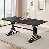 Placage imitation marbre luxueux : le plateau de table avec un placage imitation marbre apporte une touche d'élégance à votre salle à manger, dégageant une sophistication et améliorant l'ambiance générale, faisant de chaque repas une expérience mémorable.