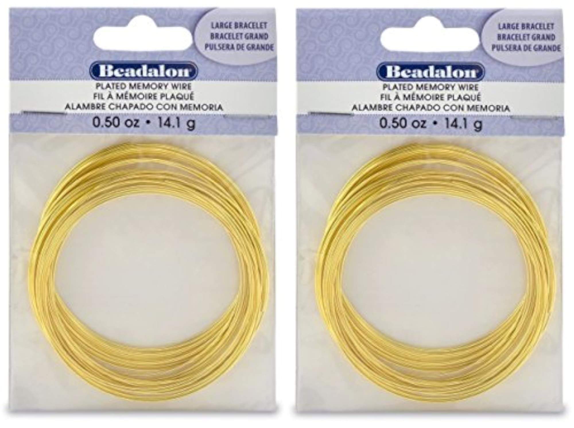 Gold Plated Memory Wire Bracelet, Approx 30 Loops