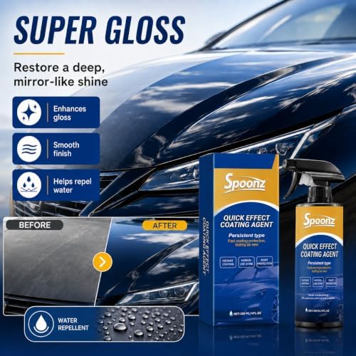 Spoonz Car Coating Spray, Quick Effect Coating Agent Quickly Coat Car Wax — view 5