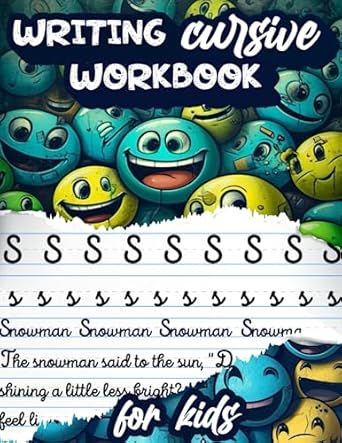 Writing Cursive Workbook for Kids: Handwriting Penmanship Book Practice ...