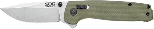 Miniatura 2 de SOG Terminus XR G10 - Cuchillos plegables de bolsillo ambidiestros resistentes EDC  Mango G10  Hoja de acero D2 resistente al desgaste