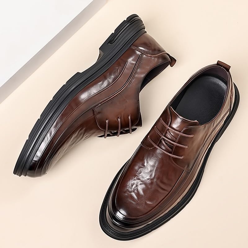 Mens Derby Shoes Modern Classic Formal Oxford Shoes Party Office Working Leather Derby Shoes4