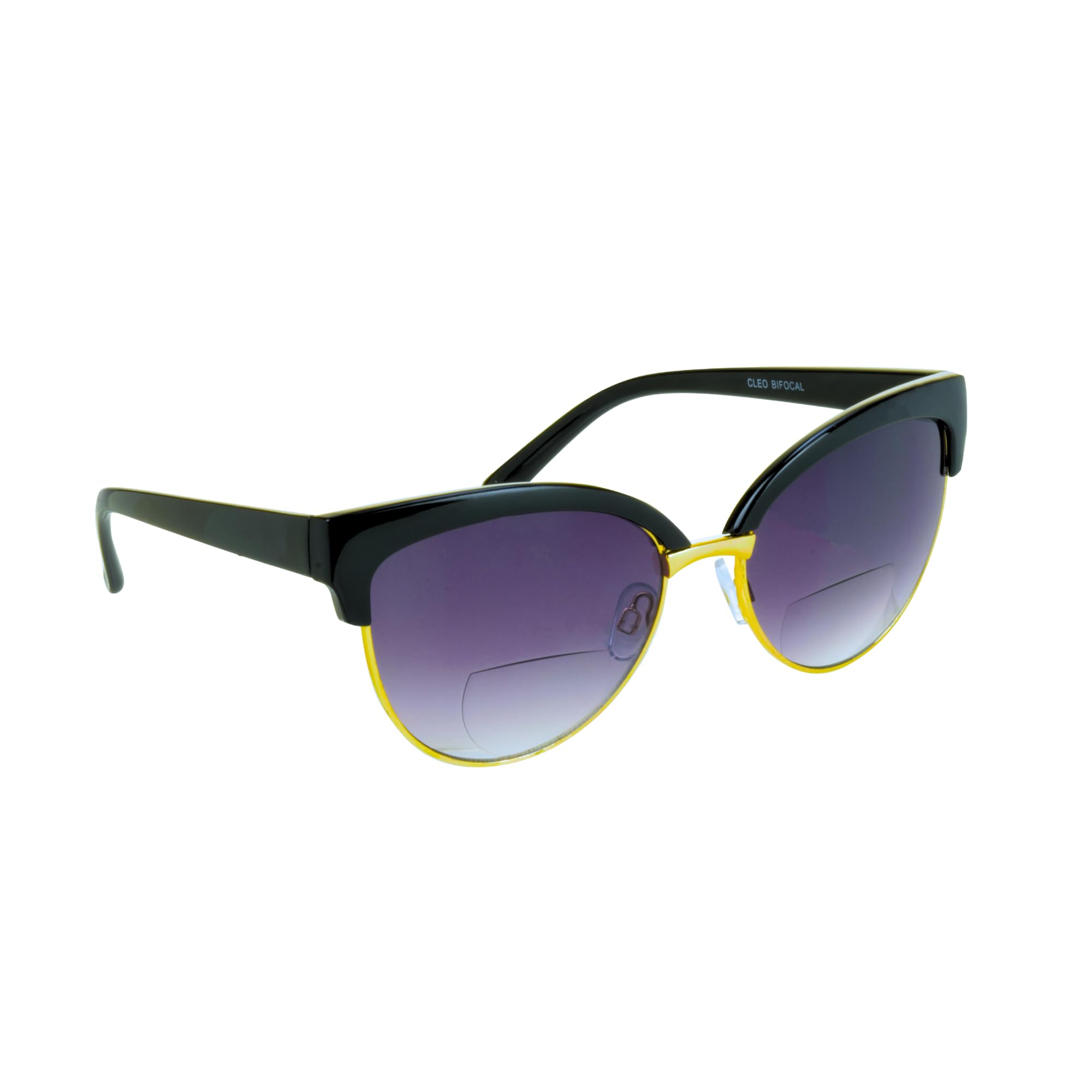 proSPORT Women’s Bifocal Reading Sunglasses – Cateye Frame, UV400 Protection, Gradient Lens, Lightweight Half Rim Readers