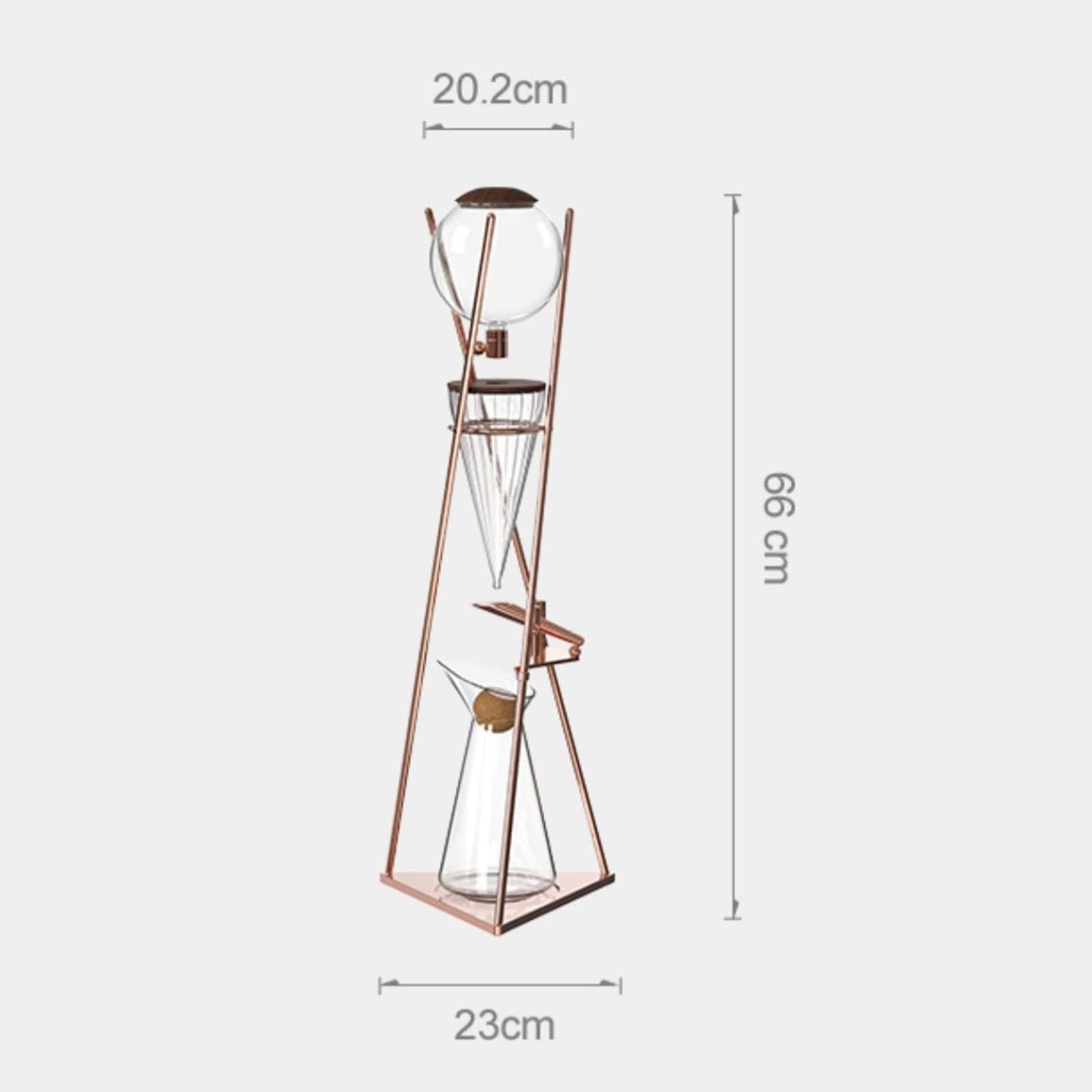 Cold Brew Drip Tower, Eiskaffeemaschine 800Ml Kaffeekanne Aus Glas