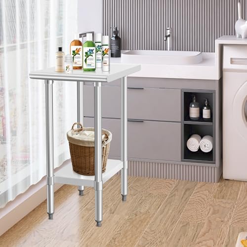Image of HARDURA Stainless Steel Commercial Table 24x18 Inches