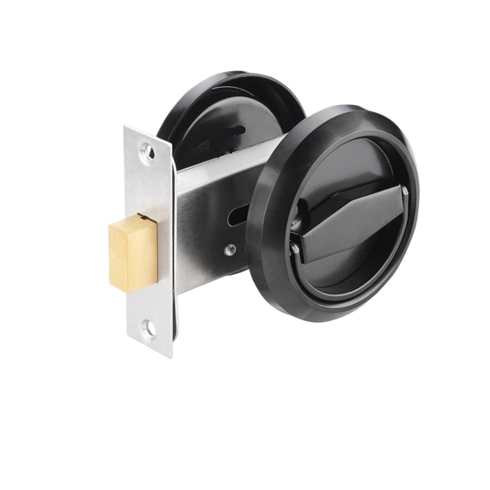 YXINAER Round Recessed Door Lock Stainless Steel Round Handle