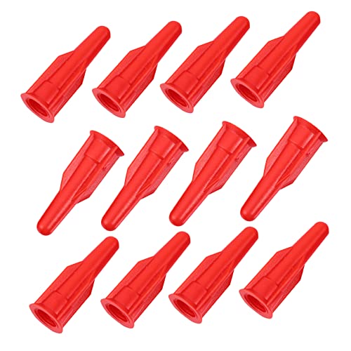 HOLIDYOYO 20 Red Hat Caulk Nozzles Caulking Device Accessories Sealant Glue Nozzles Glue Caulk Caps