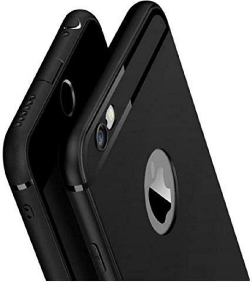 CROMBIE Soft Silicone Back Cover Compatible for iPhone 6/6S (Black)