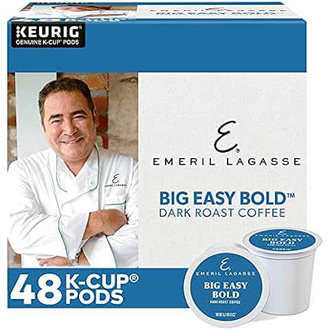 Emeril Big Easy Bold Single-Serve Keurig K-Cup Pods, Dark Roast Coffee Pods, 48 Count Cover