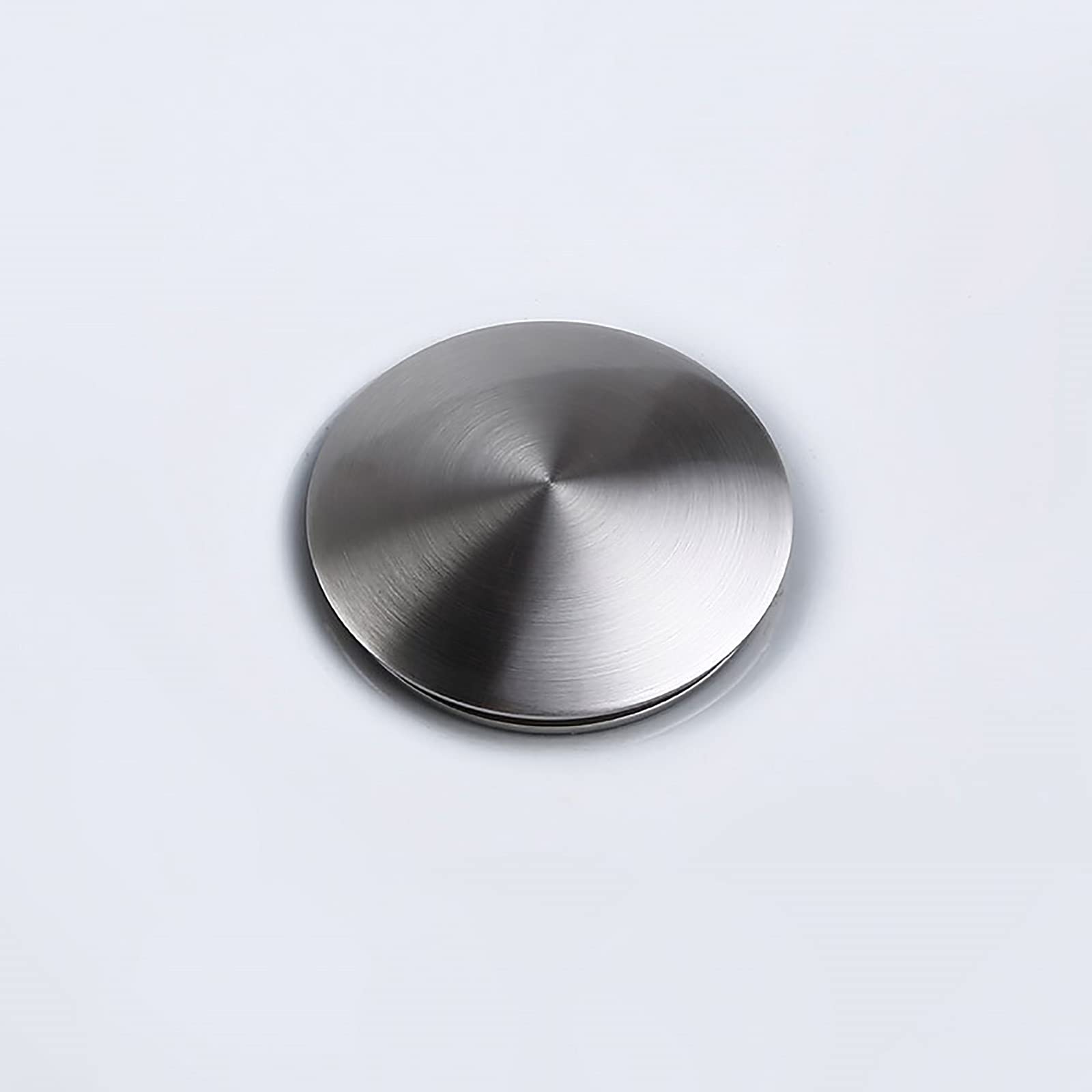 Pop-up Bonde de Lavabo avec Trop Plein Laiton Clic-clac Bonde de Vidage Lavabo Anti-Corrosion Nickel Brossé Bonde D'écoulement pour Evier ou Lavabo Ecoulement de Lavabo