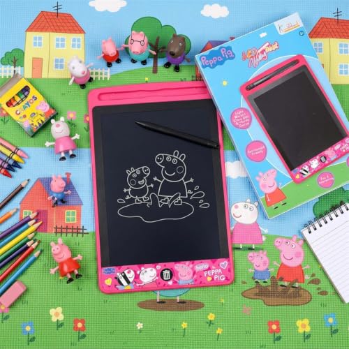Image of Peppa LCD Tablet, 8.5 Inch Electronic Drawing Pad & Tablet for Kids, Rewritable LCD Board, Toddler Travel Slate for Boys & Girls, Birthday Gift for 3 4 5 6 7 8 9 Year, Peppa Theme Color