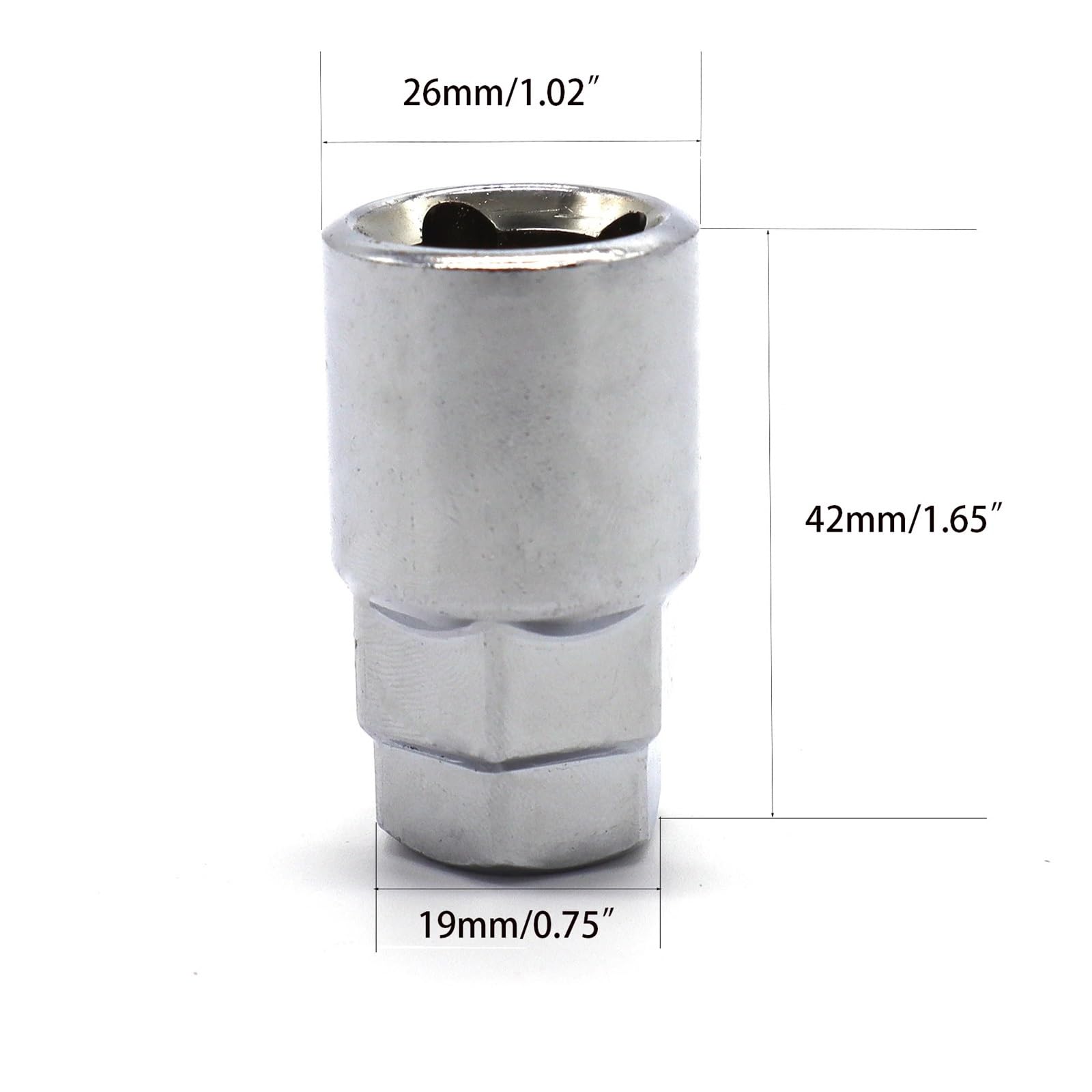 4 écrous antivol roue Convient for BMW, séries 1, 3 et 5 E39, E46, E60, E61, E82, E87, E90, E92, E93, M12x1,5x26 mm écrou de roue antivol