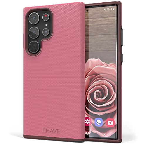 Image of Crave for Samsung Galaxy S23 Ultra Case, Shockproof Protection Dual Layer Case for Samsung Galaxy S23 Ultra (6.8 inch) - Berry
