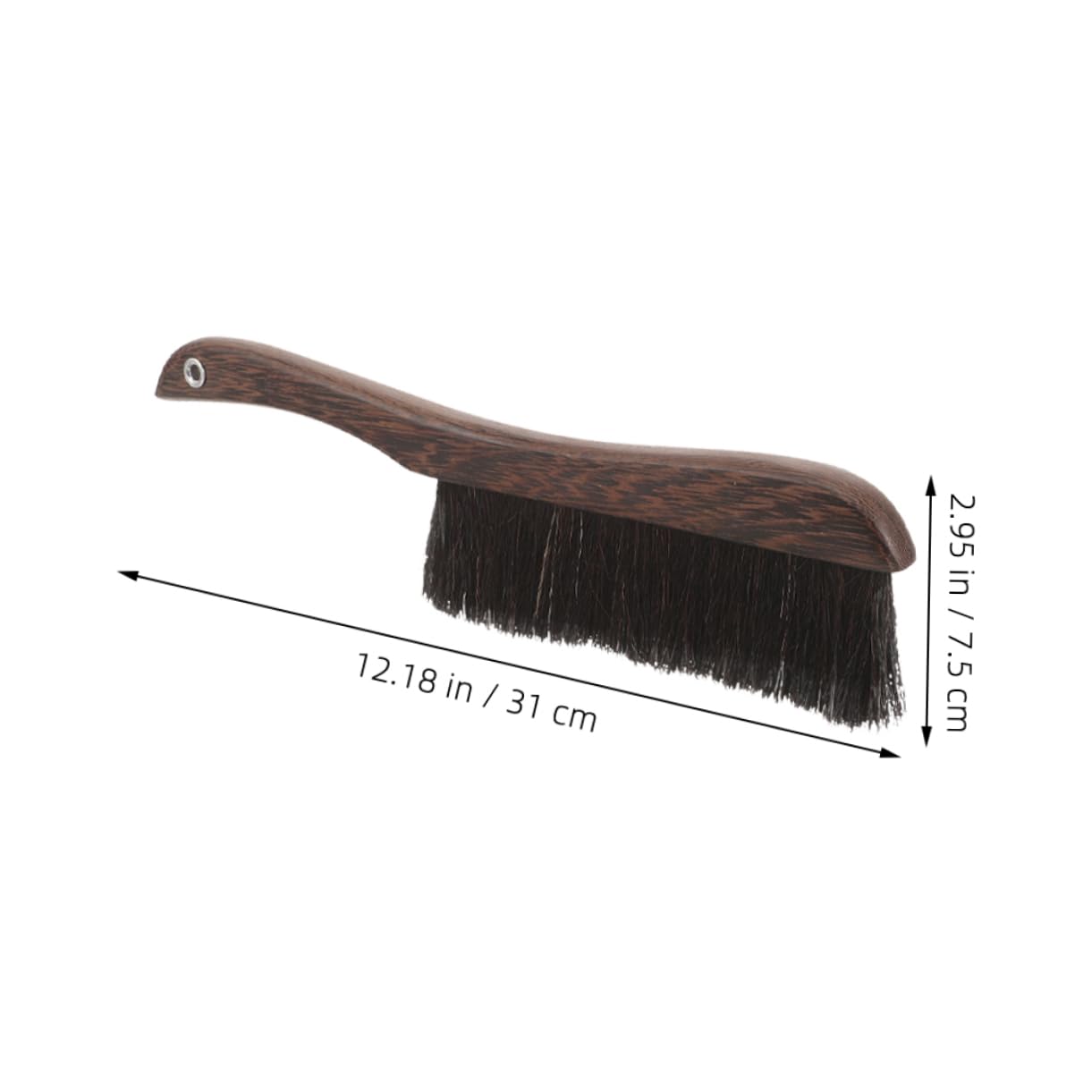KICHOUSE 2pcs Tail Bed Brush Broom Soft Broom Bed Cleaning Brush Instrument Cleaning Supply Keyboard Duster Small Duster Horsetail Hair Brown