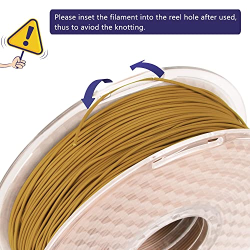 Image of iSANMATE 3D Printer Filament - Yellow Pear PLA+ Wood Filament 1.75mm, 1kg Spool (20% Real Wood Fiber)